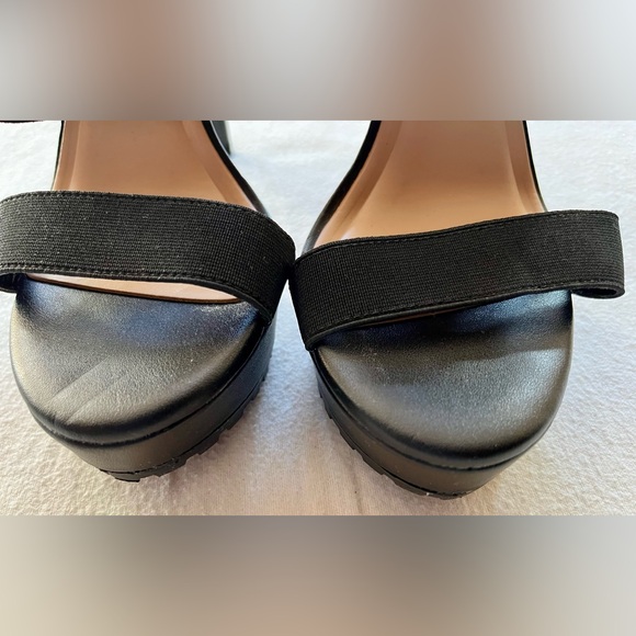 INC International Concepts Black Strappy Heels - Picture 5 of 9